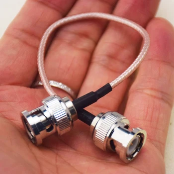 

5PCS Cable BNC Male Plug Pin to BNC Male Straight Crimp RG316 15CM RF Pigtail