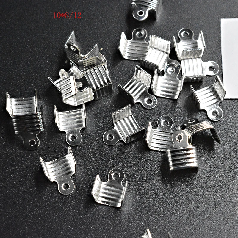 Buy FLTMRH 6pcs 10*8mm Small Cord End Tip Fold Over