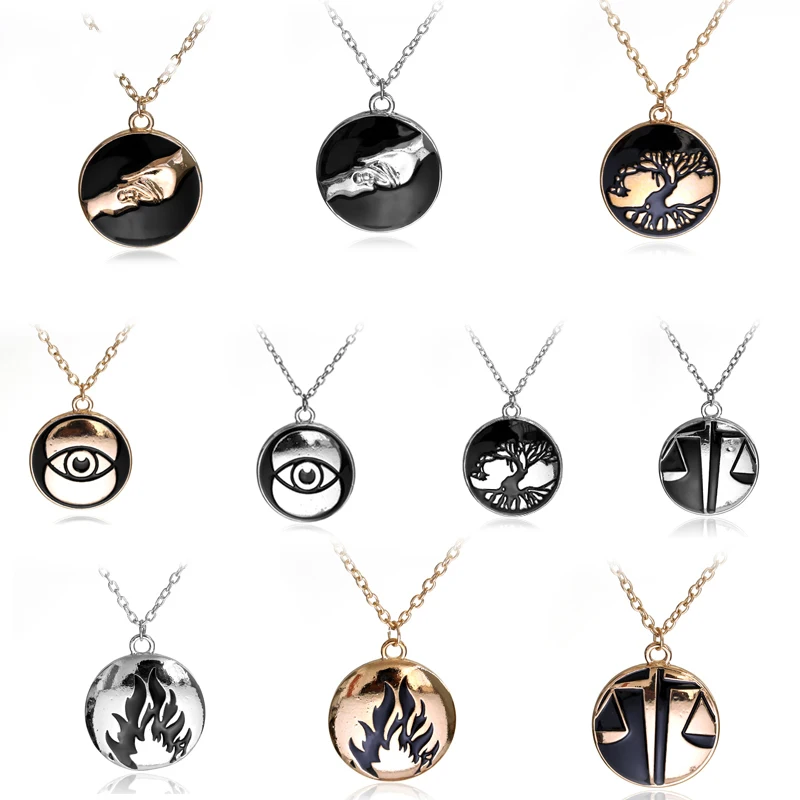 

dongsheng Fashion Jewelry Newest Movie Jewelry Divergent Necklace Dauntless Amity Abnegation Candor Pendant Necklaces-30