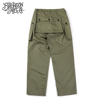 

bronson us military style USMC HBT P44 TROUSERS mens cotton vintage straight casual pants