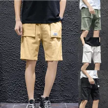 JAYCOSIN мужские летние модные повседневные свободные однотонные спортивные шорты размера плюс April3 P30