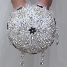 Элитная романтическая роскошь для свадебного букета со стразами свадебная брошь букеты, держащие букет цветов De Noiva Свадебные аксессуары