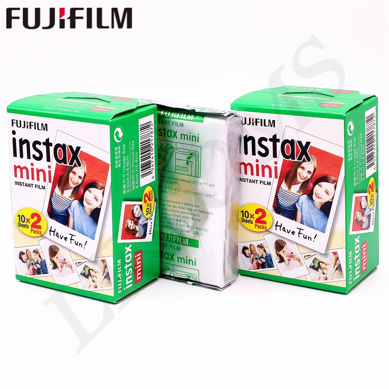 Пленка Fuji Fujifilm instax mini 11 9 8 7s 90 SP1 SP2 25 50s с белыми краями 10 200 листов цветные пленки