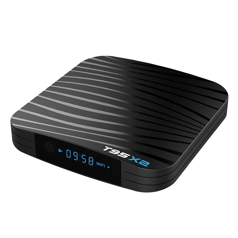

Smart TV Box Android 8.1 Amlogic S905X2 4G/32G QuadCore 2.4G WiFi Wireless H.265 4K Set top Box 4K Media Player T95 X2
