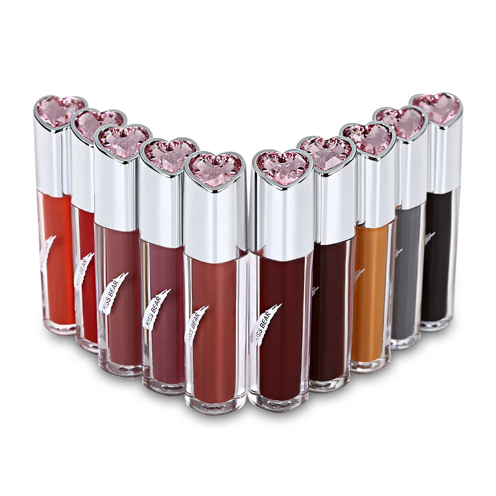 

New Lipgloss Red Lip Color Moisturizer Lip Gloss Matte Cosmetics 10 colors Waterproof Lip Tattoo Liquid Nude Lipstick Lips Tint