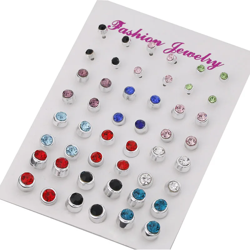 Buy Wholesale 24Pairs/pack Fashion Multicolor Small