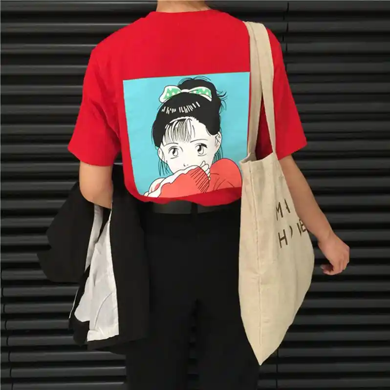 Korean Summer Bf Wind Loose Girl Back Printed Short Sleeved T Shirt T Shirt Loose T Shirt T Shirtprint T Shirt Aliexpress
