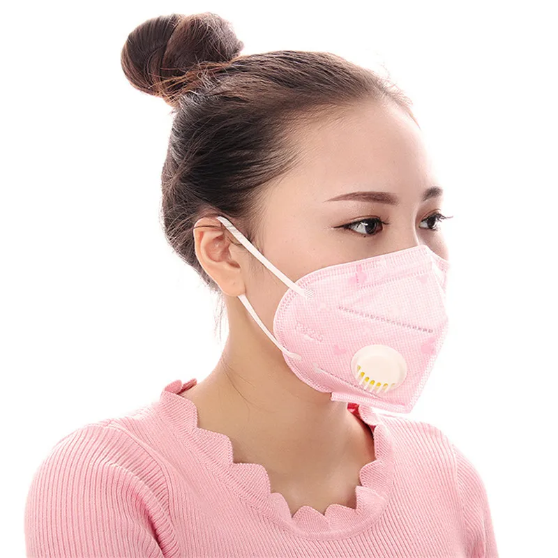 50 шт./уп. чистый цвет пояс дыхательный клапан и больше выбор хлопок дымка дышащий защитный три трехмерные маски