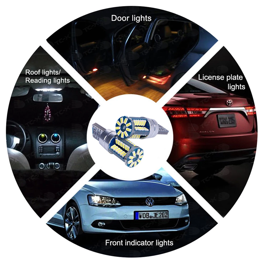 TC X 2 шт./1пара Качественные t10 w5w led светодиодные лампы для авто передние габариты