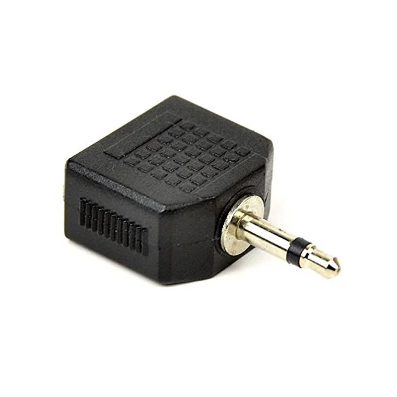 6 шт. 3 5 мм Моно аудио разъем на 2 порта адаптеры сплиттеры Black SGA998|Кабели VGA| |
