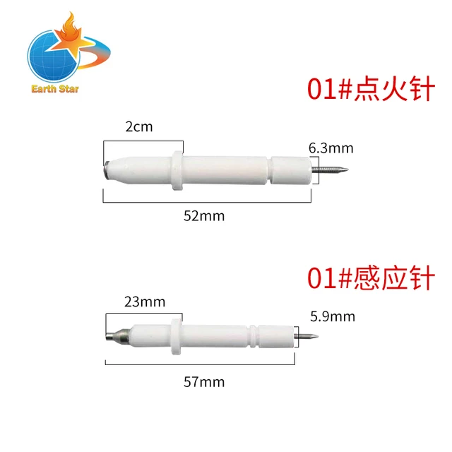 Special Offers 2 pcs/set  01#Gas cooktop ceramic spark electrode ignition sensor for stoves 