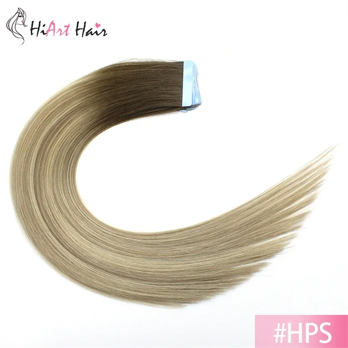 HiArt 2,5 г/шт. волосы для наращивания на ленте, натуральные волосы remy для салона, волосы с двойной лентой, прямые волосы для наращивания 1" 20" 22"