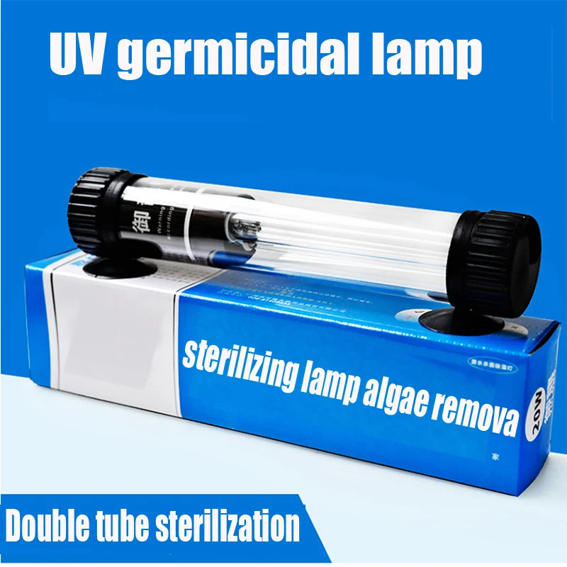 20W Double tube germicidal lamp ,Fish tank lights UV sterilization submersible sterilization Ultraviolet Lamps 2017 sale time limited ccc ce white lampara uv ultraviolet ultraviolet lamp 145w germicidal lamp electronic ballast
