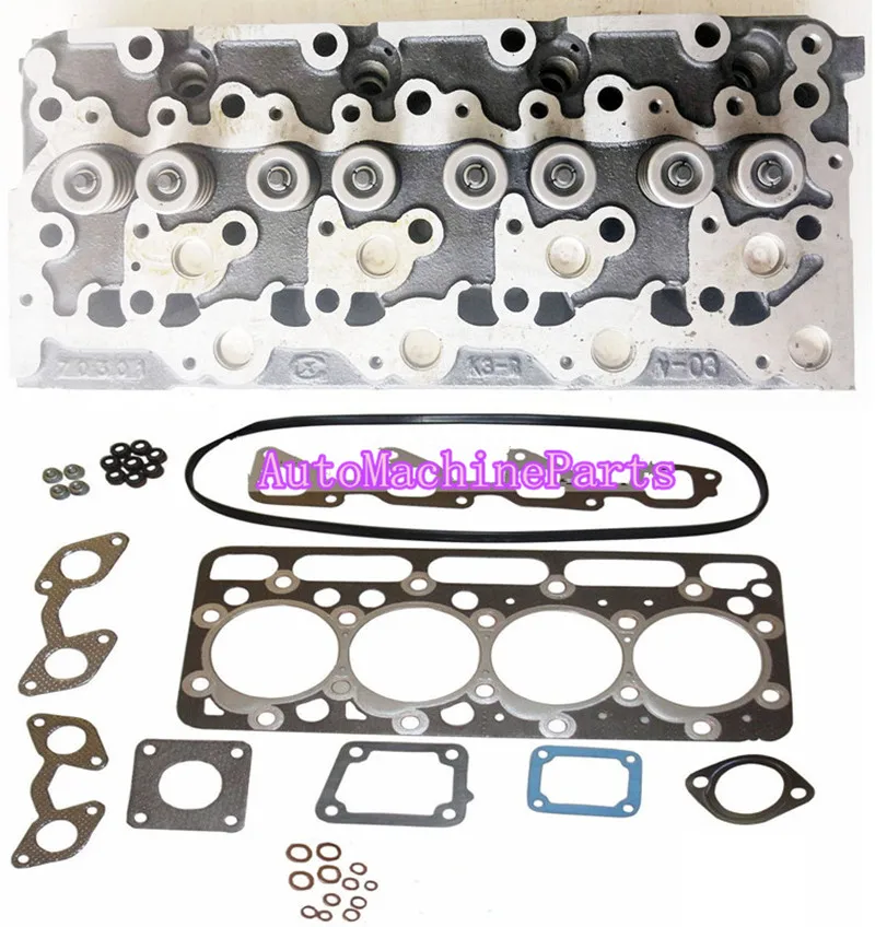 New Complete Diesel Cylinder Head * Upper Gasket Set For Kubota V2203