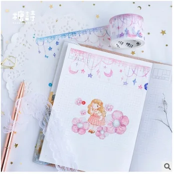 

5PCS/LOT Star Moon lace paper decorative tape masking tape washi tape