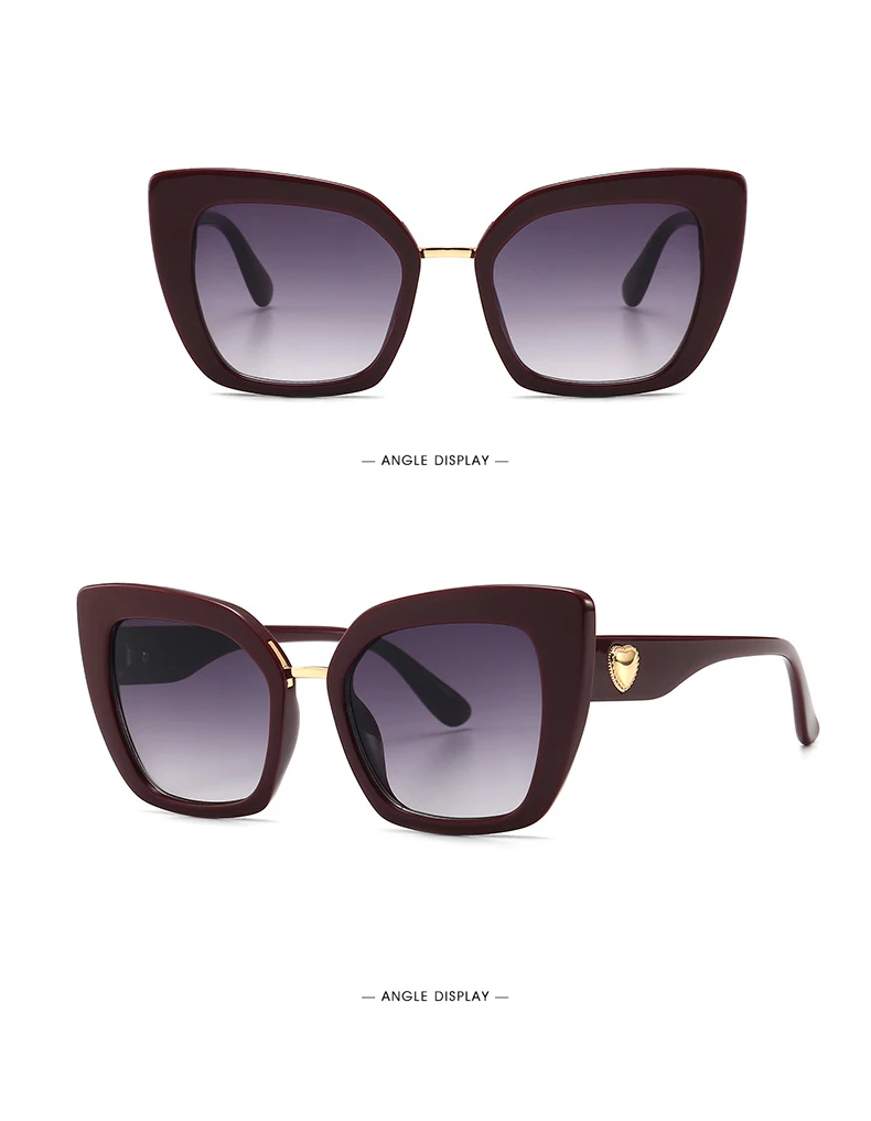 WOWSUN новые женские солнцезащитные очки кошачий глаз тонированные цветные линзы Мужские Винтажные Солнцезащитные очки без оправы брендовый дизайн A145