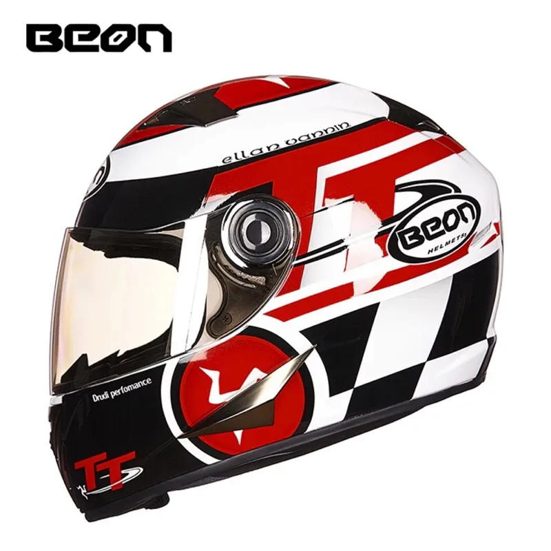 

New arrival BEON full face helmet Professional Kart racing helmet ECE Approved motorcycle helmet Motociclistas capacete B-500