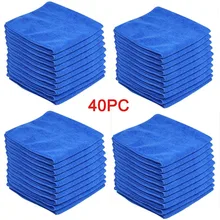 CARPRIE 40 шт. синий автомобиль Чистящая детализация Mirofiber мягкие полированные салфетки полотенце Nov30 Прямая поставка