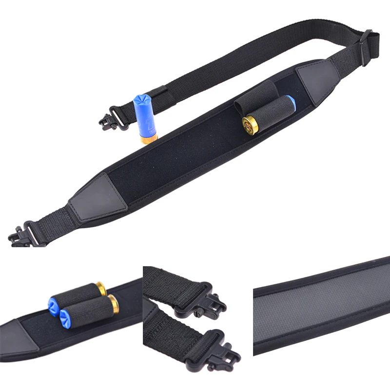 

Adjustable Polymer Non-slip Rifle Shotgun Sling With Quick Detach Swivels