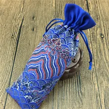 Шнурок Путешествия лоскутное ремесло упаковочные сумки для ювелирных изделий ожерелье расческа карман для хранения ручной работы Шелковый парчовый мешочек 10 шт./партия