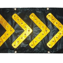 46 см* 85 см складной светодиодный наведения дорожного движения ПВХ стрелка-указатель безопасности предупреждающие мигающие огни Магнитный всасывающий светодиодный направляющий