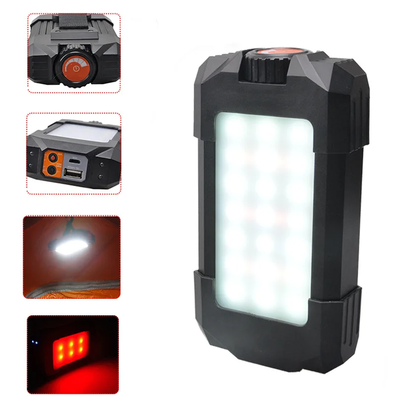 

LED Rechargeable Flood Light 18650 Riding Fishing Spot floodlights Flashlight 5400mAh 4700K Waterproof IPX5 5050SMD