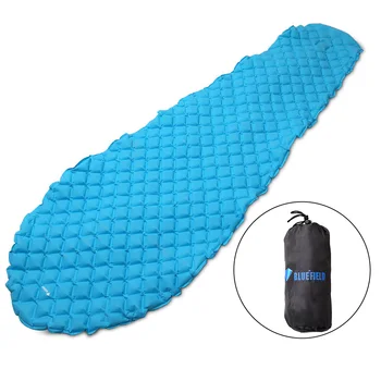

Outdoor Inflating Sleeping Pad Cushion Mattress Rectangle Backpacking Camping Travel Air Support Cell Inflatable Sleeping Pad