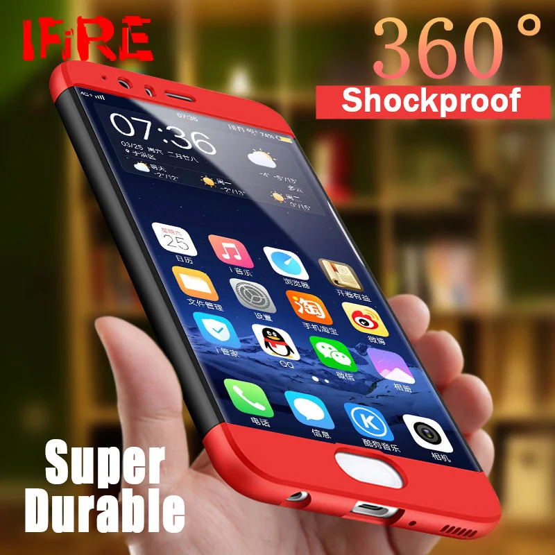 Luxury Hard Matte PC Protection Phone Cases For Meizu M5 Note Case M6 M3 360 Full Body Plastic Back Cover Shell |