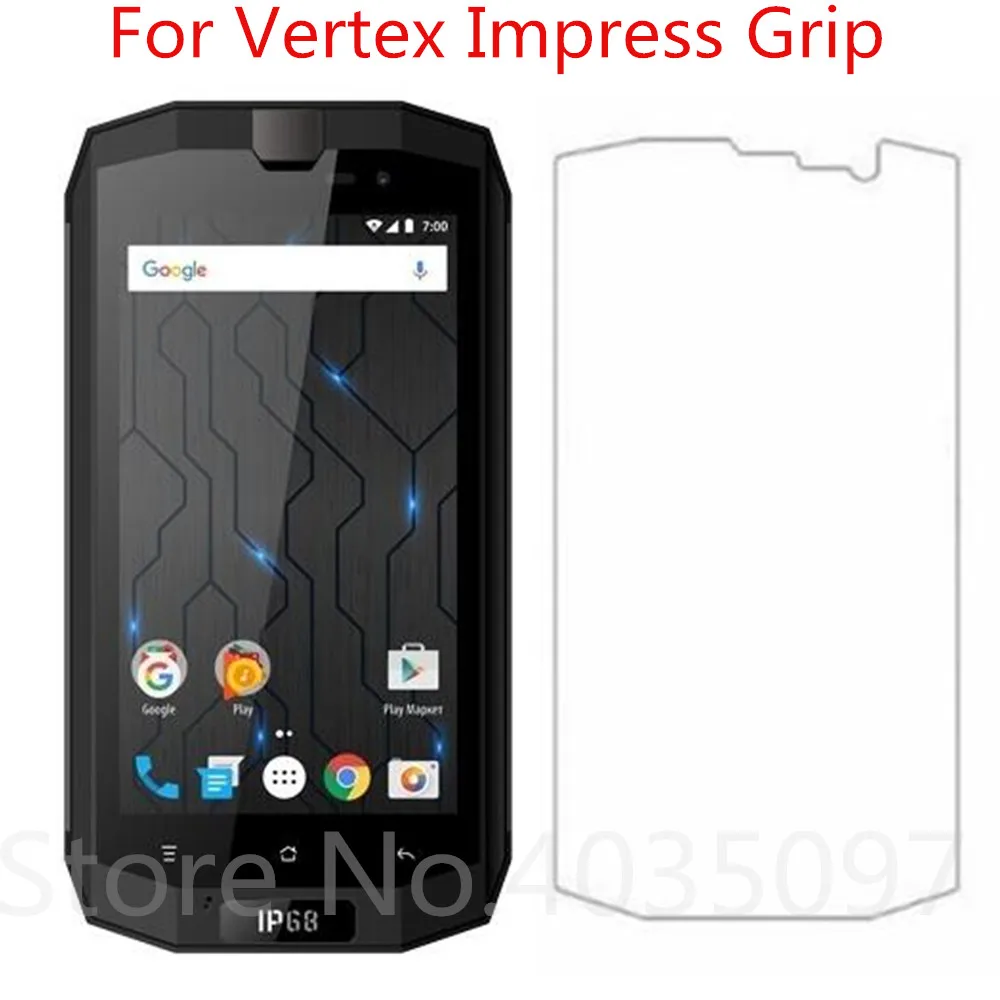 Закаленное стекло для Vertex Impress Grip 2 шт. защита экрана 9H 5 D зеркальное | Мобильные