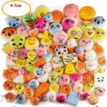 Антистресс Фруктовый Хлеб мягкий медленно поднимающийся сквиши пустыня PU Мягкий сжимающий сквиш шнурок держатель для мобильного телефона