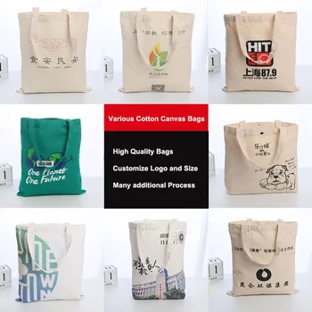 

1000pcs/lot Custom Reusable White Cotton Canvas Grocery Tote Shopping Bag Shopper Bag for Candy/Gifts/Ads Print Colorful Logo