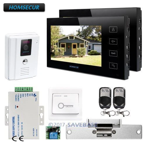

HOMSECUR 7" Wired Video&Audio Smart Doorbell with Hands-free Dual-Way Intercom+Room to Room Audio Communication Available