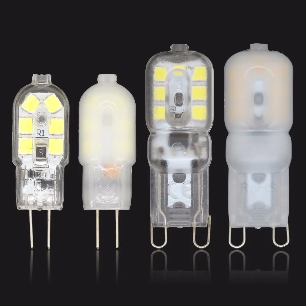 

Mini G4 LED Light 3W 6W AC DC 12V 220V SMD 2835 Lampada Dimmable G9 Led Bulb Milky / Transparent Replace Halogen Lamp