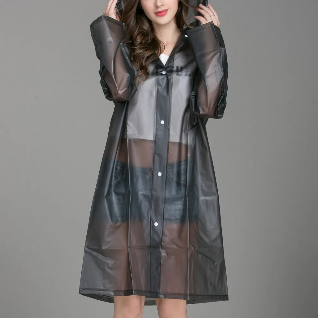 

Female Windbreaker Women's Rain Jacket Outdoor Transparent Waterproof Coat Outwear Autumn Elegant Plus Size Woman Windbreaker Y2