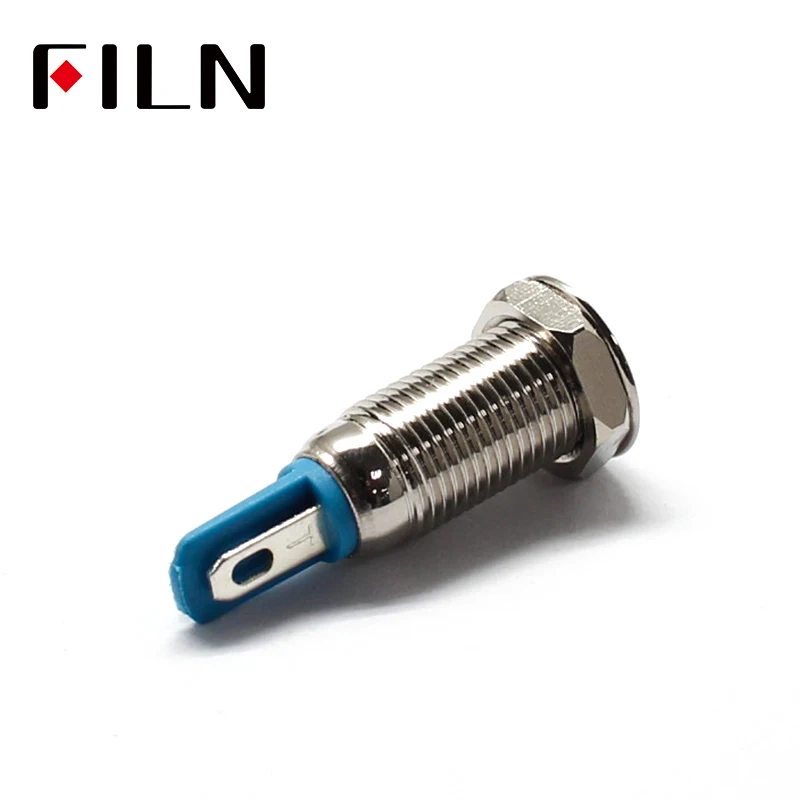 Metal Indicator light LED 8mm waterproof Signal lamp 6V 12V 24V 220v dot LIGHT Colorful concave Indicator (3)