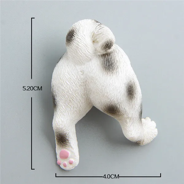 Cute Animals Pets Puppy Dog Butt Fridge Magnets Figures Pvc Toys - 12