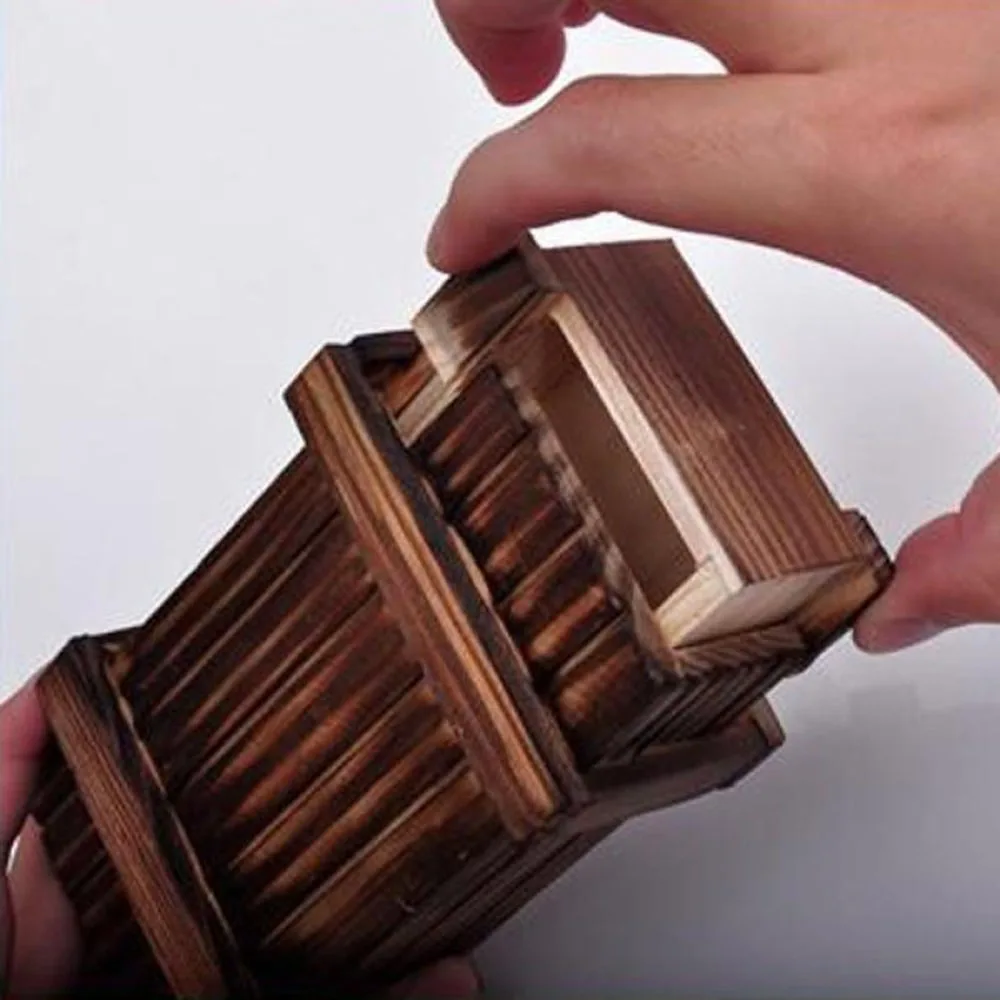 

1 Pcs New Arrival Wooden Funny and Fashion Puzzle Room Escape Tricky Props Toy Wood Bored Organ Box Brain Game for Grownups