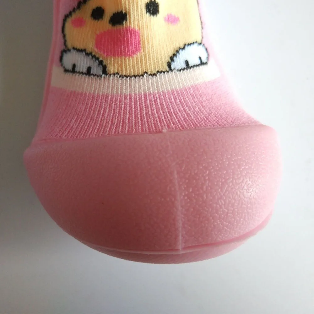 KiDaDndyToddler/дышащие нескользящие носки для новорожденных; детские носки из хлопка с резиновой подошвой; носки для младенцев; YD389LR