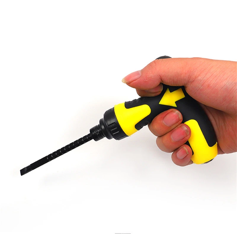 

Magnetic Ratchet Screwdriver Detachable 6*155mm Maintenance Tools Screwdriver Set T-type Anti-skid Universal Screw Driver
