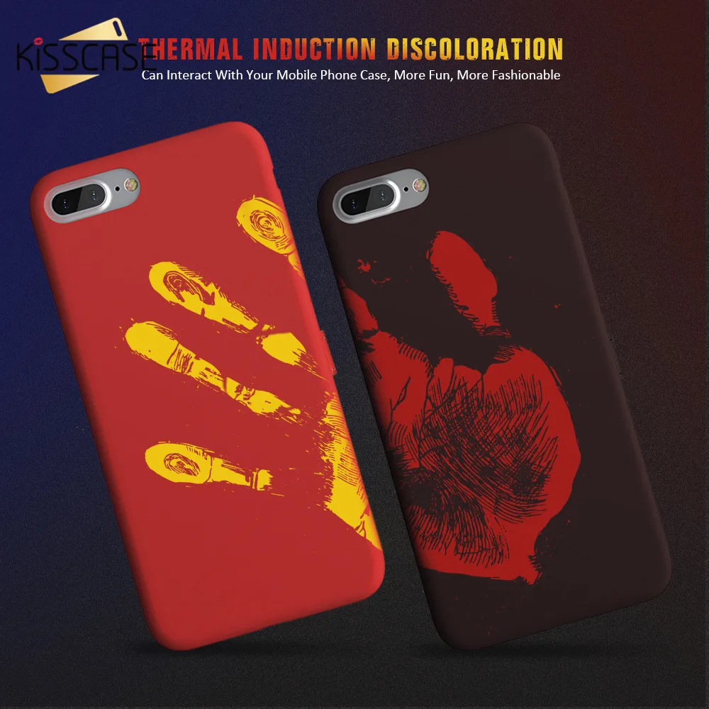 

KISSCASE Magical Cool Case for iPhone 6s 6 plus 5s 5 SE Case for iPhone 7 8 7 plus Discolor Phone Cover Shell Capa For iPhone 8