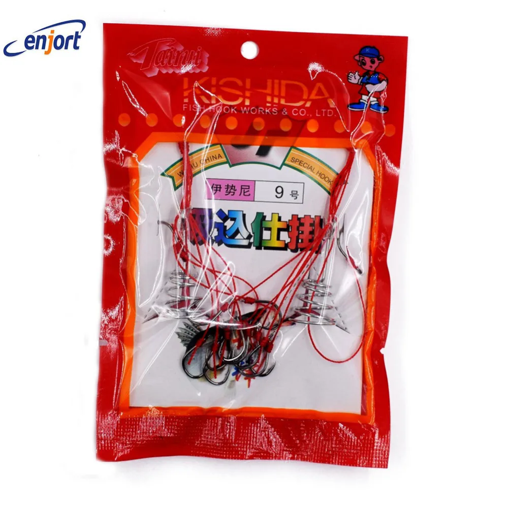 

Enjort 3pcs/lot Fishing Hooks Explosion hook Capture off Carbon Steel Sharp Fishhook fishing Tackle Tool Set Useful