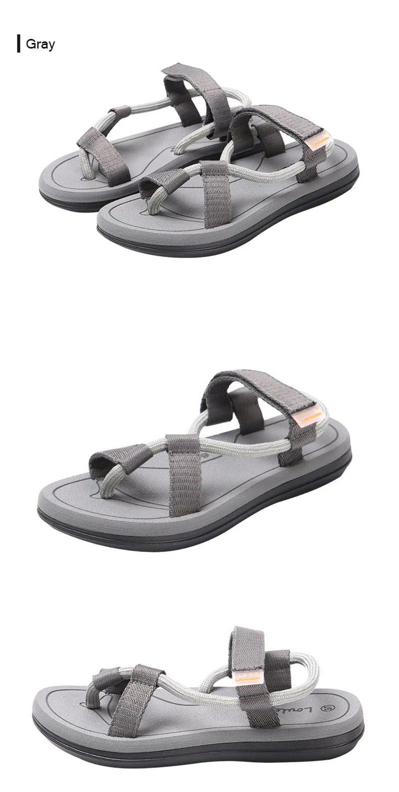 LOULUEN Brand Men's Sandals Summer Boy Sandals Vietnamese Sandals Outdoor Couples Personality Tide Beach Flip-Flops Men Slippers (14)