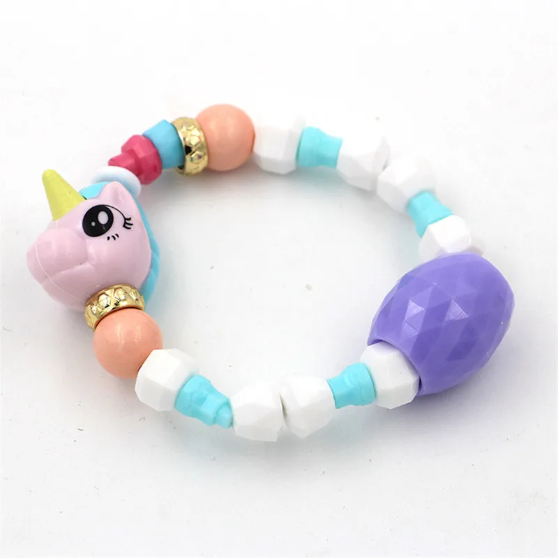 

Children cute DIY animal variety bracelet kid toy gift necklace educational toy beaded necklace princess Elasticity Twist