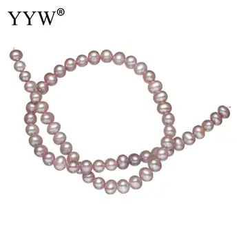 

Cultured Potato Freshwater Pearl Beads Natural Purple 7-8mm Approx 0.8mm