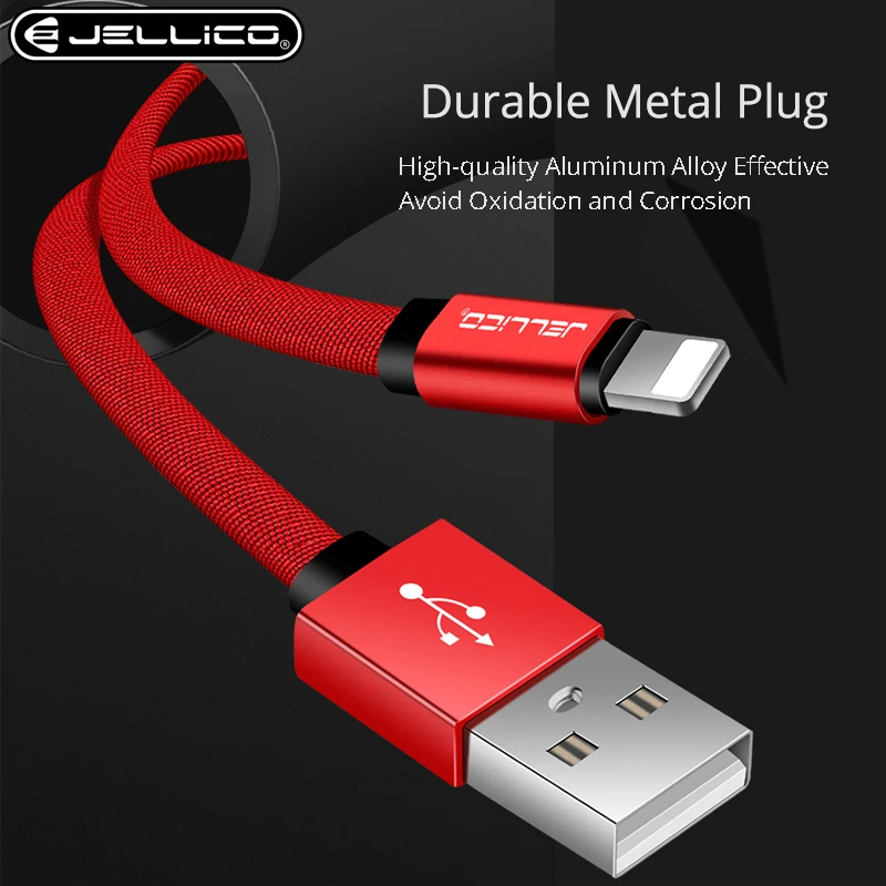 Jellico USB Cable for iPhone XS Max Charger USB Data Cable for iPhone X 8 7 6 3.1A Fast Charging