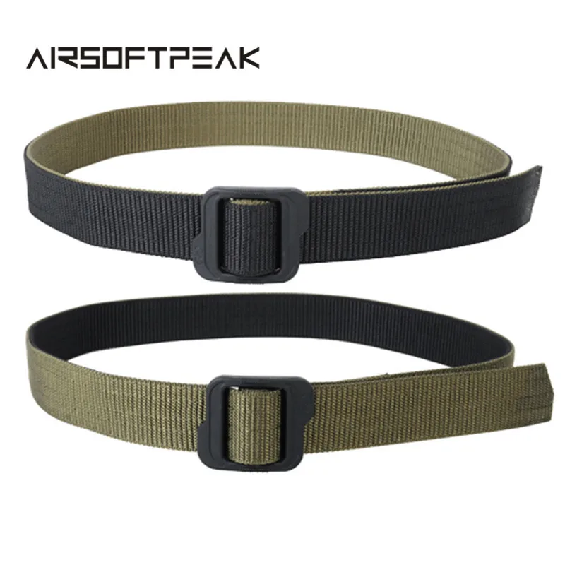 Tactical Waistband Double sided Belt Military Army High Density Nylon