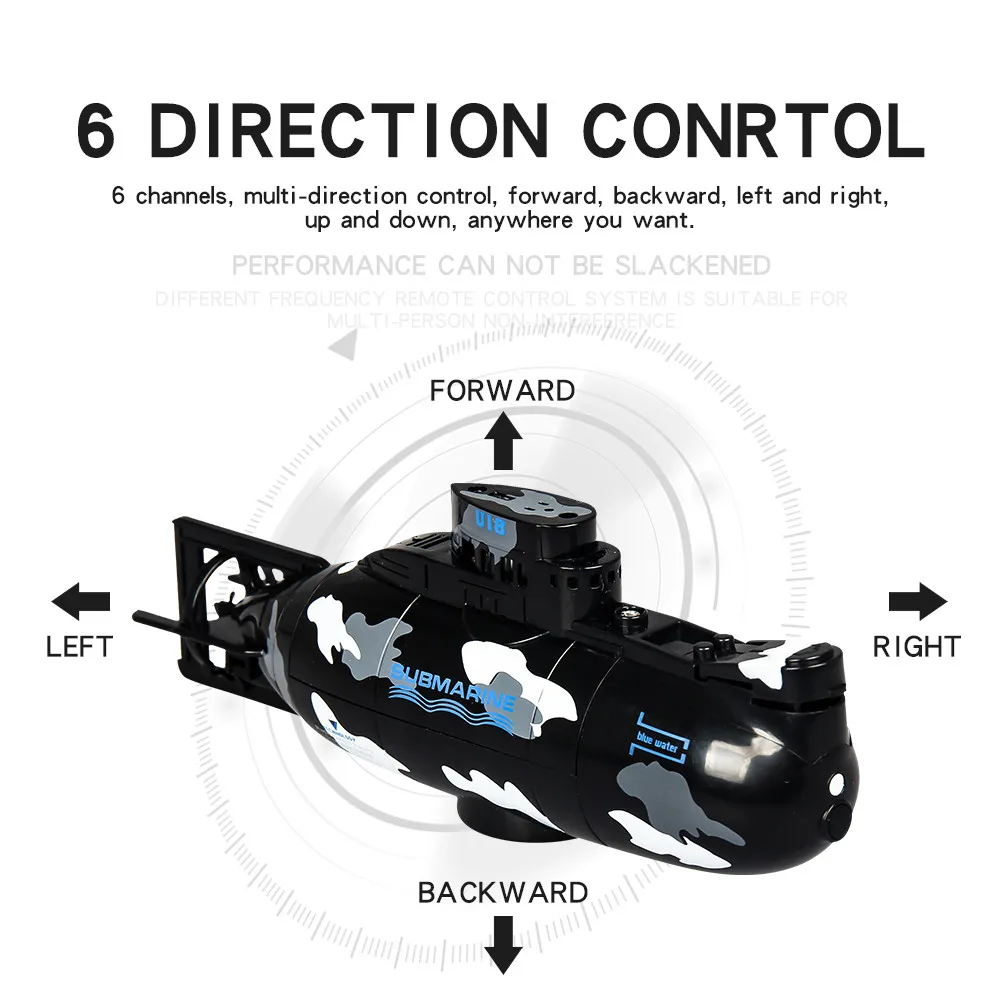 3311 М мини пульт дистанционного управления RC гоночная субмарина лодка игрушки с 6CH RC передатчик пульт дистанционного управления Дрон детский подарок 50