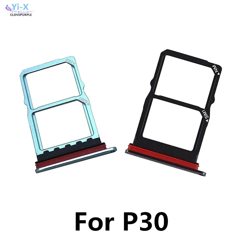 10 ชิ้น/ล็อตซิมการ์ดถาดสำหรับ Huawei P30 Micro SD การ์ดอะแดปเตอร์อะไหล่