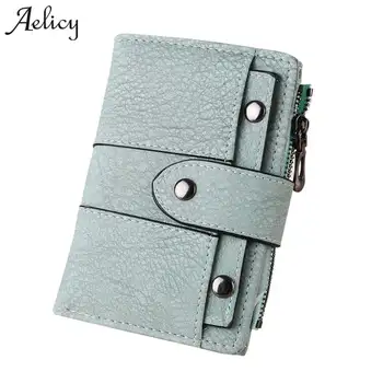 

Aelicy Luxury Women Wallets Coin Purse Short Wallet ID Card Holders Handbag Candy Color Portefeuille femme Women's Money Bag