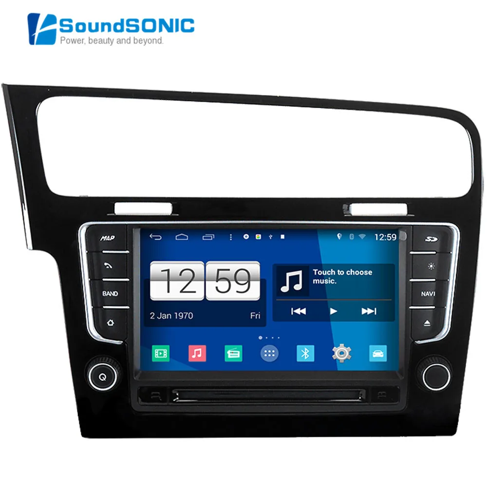 RoverOne Android 4.4 For VW For Volkswagen Golf 7 MK7 Car DVD GPS Navigator Autoradio Head Unit Audio Player Android Golf 7 MK7
